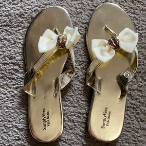 Simply Vera Wang Cute Bow Flip Flop Sandals